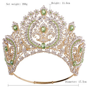 Corona <span class=keywords><strong>de</strong></span> Cristal Grande para Concurso <span class=keywords><strong>de</strong></span> Miss Universo Tiara <span class=keywords><strong>de</strong></span> Reina <span class=keywords><strong>de</strong></span> Belleza Accesorios para el Cabello <span class=keywords><strong>de</strong></span> <span class=keywords><strong>Novia</strong></span> - Product Image 4