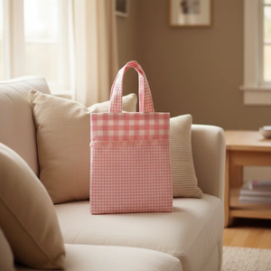 Borsa a Tracolla da Spiaggia alla Moda con Volant e Motivo a Quadri, Personalizzabile, per Uso Quotidiano, Vendita all'Ingrosso - Product Image 2