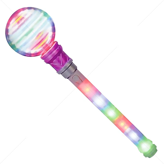 Hundred Power's Light up Orbiter Spinning Wand LED Electronic Spin Christmas Toys Light-up Wand Moon Jelly Spinner Christmas