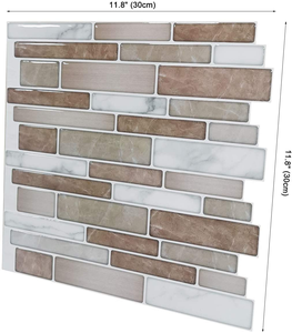<span class=keywords><strong>Piastrelle</strong></span> da cucina in ceramica per <span class=keywords><strong>bagno</strong></span> autoadesive 3d con Design in marmo 3D mattonelle quadrate in mattoni moderni 1.2mm - Product Image 2