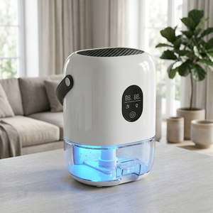 Deshumidificador de Aire Eléctrico Ultra Silencioso de 1000 ml con 7 Luces Nocturnas de Colores, 2 Modos de Funcionamiento y Pantalla Táctil - Product Image 1