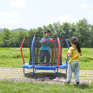 <span class=keywords><strong>Trampoline</strong></span> Zoshine pour enfants de 3 à 8 ans - <span class=keywords><strong>Trampoline</strong></span> pour tout-petits de 5 pieds <span class=keywords><strong>avec</strong></span> filet, balles océaniques, sac de boxe, <span class=keywords><strong>trampoline</strong></span> d'intérieur pour enfants - Product Image 1