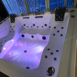 Vente en gros de spas modernes pour 5 personnes, de style villa, pour l'extérieur, avec un design rectangulaire en acrylique écologique - Product Image 4