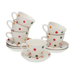 Tazza da Tè in Ceramica con Piattino <span class=keywords><strong>a</strong></span> <span class=keywords><strong>Pois</strong></span> - Product Image 4