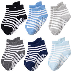 Chaussettes antidérapantes pour bébés, lot de 6 paires, chaussettes antidérapantes pour enfants, bébés filles et garçons - Product Image 4