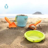 Kit d'outils de jouets d'eau de plage et de sable en plastique biodégradable écologique pour bébé en bord de mer pour enfants vente en gros