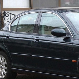 Jaguar x-loại gió visors, PMMA tối khói, STICK-ON không khoan, phù hợp với 2002 2008 Sedan/Wagon - Product Image 3