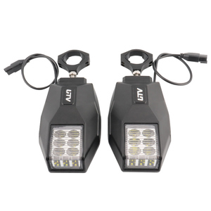 Xe gương chiếu hậu Nhôm Điều Chỉnh UTV thắp sáng gương Bên 5 inch UTV <span class=keywords><strong>Side</strong></span> <span class=keywords><strong>View</strong></span> Gương LED - Product Image 1