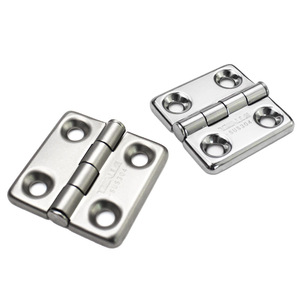 Charnières de porte en acier inoxydable, ouverture à 180 degrés, 4 trous, charnières pivotantes robustes de qualité industrielle SUS304 pour boîte électrique - Product Image 1