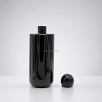 Bouteille cylindrique vide de 350 ml pour shampoing et gel douche avec bouchon à vis en forme de boule, impression sérigraphique OEM/ODM pour produits de soin personnel et cosmétiques