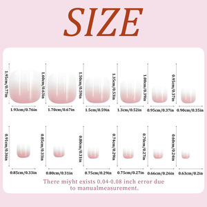240 Uñas Postizas Acrílicas Suaves en Forma de X, Transparentes, Color Nude Rosa, Cobertura Total, con Pegamento para Salón - Product Image 6