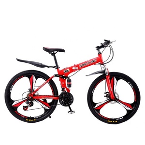 Bicicleta Plegable de Montaña Personalizada de 26 Pulgadas y 24 Velocidades con Tres <span class=keywords><strong>Ruedas</strong></span> de Aleación de Aluminio de Alta Calidad para Adultos - Product Image 1