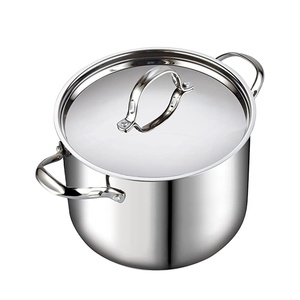 SY-utensili da cucina Quart classico in acciaio inox con coperchio 12 qt argento grande grande grande dimensioni casseruola alta OEM - Product Image 1