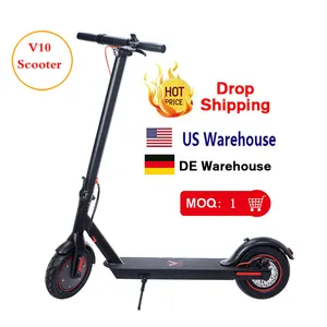 E Scooter Thả Vận Chuyển USA EU Warehouse10 Inch Không Khí Đầy Lốp Một Nhấp Chuột Có Thể Gập Lại Hai Bánh Xe Điện Scooter