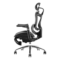Mobilier de bureau Oem pivotant, chaise de bureau confortable en maille noire