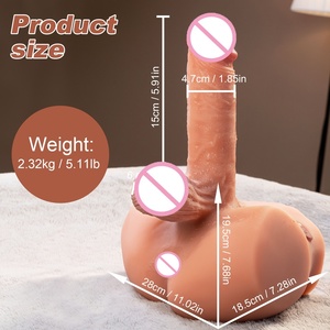 OEM Venta Caliente Adulto Hombre y Mujer Consolador Juguetes Medio Cuerpo Cadera Modelos Homosexuales Juguetes Sexuales Consolador Vibrador para <span class=keywords><strong>Mujeres</strong></span> - Product Image 3