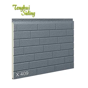 Tenghui Siding 16mm Decorative Sandwich Panel Polyurethane Foam Metal Panels Metal Wall Exterior Panels