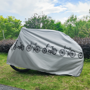 Housse de vélo universelle – pour vélo, vélo électrique, VTT, moto – imperméable, anti-poussière, anti-soleil, résistante à l'eau – Gris - Product Image 4