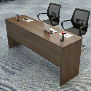 Rắn gỗ dài dải Bàn hội nghị thương mại Mô-đun Mở rộng Bàn Đào tạo 6 chỗ lớp học bảng cho các trường học - Product Image 2