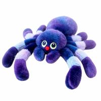 Peluche araignée d'Halloween personnalisée 25-40cm, jouet en peluche doux à dégradé de couleurs pour cadeau d'Halloween, décoration de fête, OEM ODM