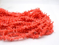 Perles en pierre de corail de bambou marin naturel en vrac, de forme irrégulière, rose, rouge et orange, pour la fabrication de bijoux
