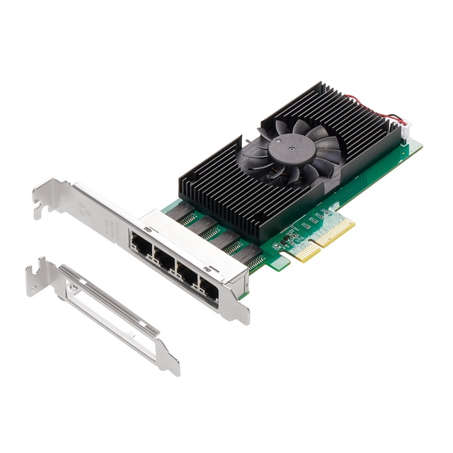 Intel I225 4-Port 2.5Gbps PCI-E 4X Internal Wired Network Adapter Gigabit LAN Card