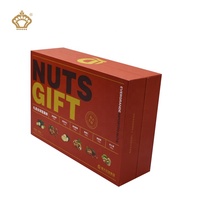 Coffret alimentaire de luxe avec revêtement UV haut et bas emballage de noix de qualité supérieure fait à la main quantité minimale de commande bas emballage cadeau élégant en gros
