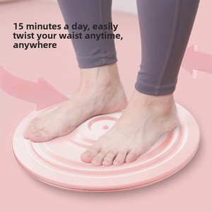 Tabla Giratoria Silenciosa para Ejercicios de Abdomen y Glúteos para Mujer, Plegable, Antideslizante, con Disco Giratorio de Acero Inoxidable y PP - Product Image 4