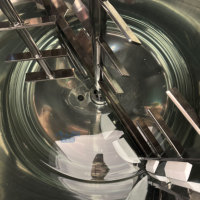 Agitateur homogénéisateur électrique à chauffage par le bas en acier inoxydable de 1000 L, qualité alimentaire, pour détergent liquide, haute productivité