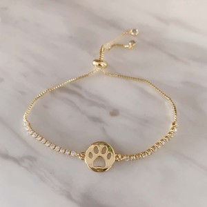 Gelang Tenis CZ Sederhana TK-B425 Berlapis Emas 18k dengan Liontin Cakar Hewan, Matahari, Bulan, Bunga Daisy, dan Bintang untuk Anak Perempuan, Hadiah untuk Anak-anak - Product Image 6