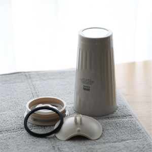 Gobelet isotherme de voyage en acier inoxydable à double paroi, corps gaufré, design élégant, universel - Product Image 5