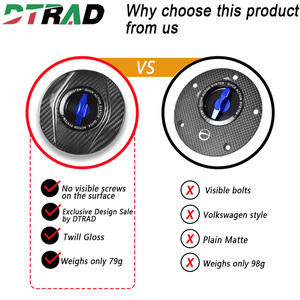 Bouchon de réservoir de carburant sans clé en alliage d'aluminium et fibre de carbone DTRAD pour <span class=keywords><strong>Yamaha</strong></span> YZF-R1/R6/R3/<span class=keywords><strong>R7</strong></span>/R9/2025/YZF-R125/R15/R25, connecteur de boîtier de filtre à air - Product Image 4