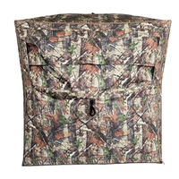 Abri de chasse camouflage imperméable détachable à 270 degrés pour la chasse au cerf et au dinde, tente pop-up imperméable pour l'extérieur