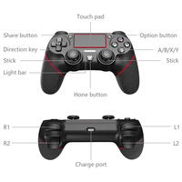 Nouveau Manette de Jeu Sans Fil Arcade Double Shock pour Console PS4, Joysticks de Contrôleur PS3/PS4