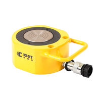 Vérin hydraulique simple effet KIET KET-RSM-100, 10 tonnes, acier allié, petit cylindre