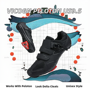 Fabricación de Calzado de Ciclismo Personalizado, MOQ Bajo, Diseño de <span class=keywords><strong>Zapatillas</strong></span> para Bicicleta de Interior con Tacos Delta, Proveedor de Calzado OEM ODM Profesional, Color Negro - Product Image 2