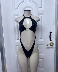 Maillot <span class=keywords><strong>de</strong></span> <span class=keywords><strong>bain</strong></span> une pièce rose pour femme, coupe haute, style monokini, transparent, mignon, pour fêtes, carnavals et raves - Product Image 2