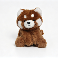 Peluche Panda Rouge en Gros d'Usine, Jouet en Peluche Doux, Animal en Fausse Fourrure Rempli de Coton PP, Plusieurs Tailles, Peluche à Câliner, Cadeau pour Enfants