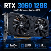 Kartu Grafis Gaming RTX 3060 12GB GDDR6 192Bit Dual Fan 4K/8K Baru untuk PC Desktop-12nm PCIe 4.0 DP/