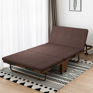 Muebles para el Hogar, <span class=keywords><strong>Cama</strong></span> Individual o Doble de Metal Ajustable y Plegable, Sofá <span class=keywords><strong>Cama</strong></span> <span class=keywords><strong>con</strong></span> Colchón Suave - Product Image 3