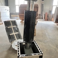 Kompor Sauna Uap Kayu Bakar Listrik Stainless Steel Bertenaga Besar untuk Rumah Sauna Villa