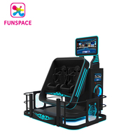 Funspace 9D VR Cinema Game Machine, Chaise Double 360 Degrés, Simulateur de Vol 720 Degrés, Parc d'Attractions, Divertissement VR 720 Degrés