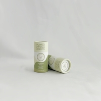 100% Biodégradable Cylindre Carton Papier Emballage Tube Cosmétique Maquillage Conteneur pour Brillant À Lèvres Push up Baume À Lèvres Papier Tube