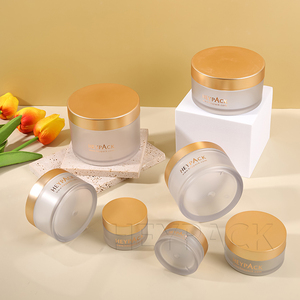 Fábrica al por mayor OEM 15g 30g 50g 80g 120g 150g 200g 250g glaseado transparente PET cosmético crema tarro marca Heypack tarro de crema - Product Image 1