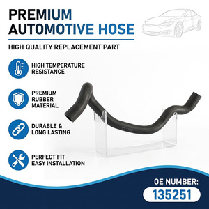 Tuyau de radiateur EPDM de qualité supérieure, directement de l'usine, 135251, tuyau de refroidissement OEM pour Peugeot 206 207 Citroën C2 C3 1998-2014 - Product Image 1