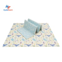Matras Lipat Hydefoam XPE untuk Bayi dengan Alas Anti-Selip Bertekstur untuk Lantai Kayu Keras, Ubin, dan Laminasi