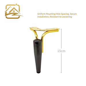 Patas de Muebles Populares, Soportes de Hierro, Patas de Sofá Metálicas Doradas/Cromadas para Muebles de Cocina, Hotel y Dormitorio - Product Image 3