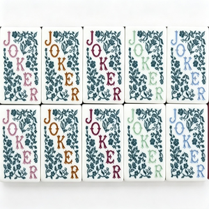 CHIVAN - Fichas de Mahjong Chinas de Acrílico Blanco Sólido de Primera Calidad con Diseño Floral, Duraderas y Portátiles para Entretenimiento Familiar - Product Image 6