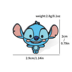 趣味缝线金属徽章动画创意合金珐琅别针彩绘模型纪念品背包服装配件铸造雕刻 - Product Image 6