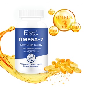 Suplemento de Aceite de Pescado Omega 7 de Alta Potencia, 120 Cápsulas Blandas, Apoya la Salud del Corazón para Hombres y Mujeres, Cápsulas Blandas de Aceite de Pescado Omega 7 - Product Image 1